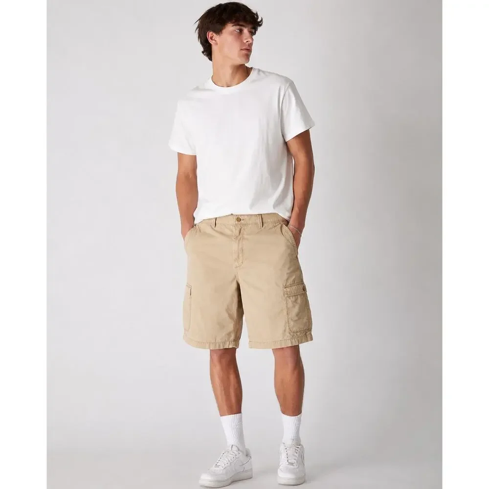 Tasso Elba Khaki Cargo Shorts Sz 34